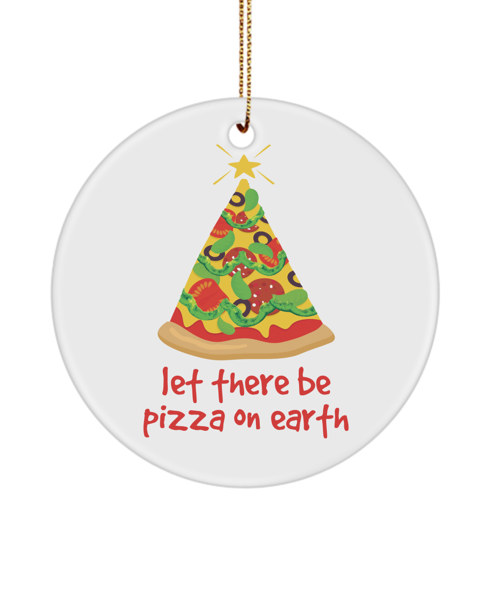 Pizza Christmas Tree Ornament