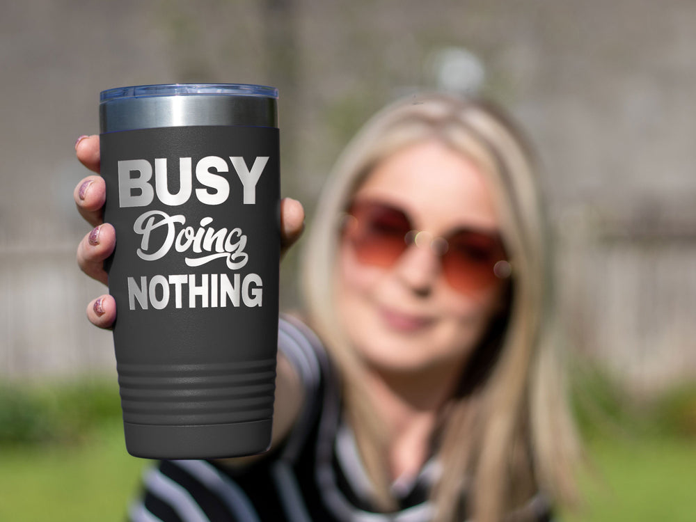 Funny Being A Functional Adult Tumbler - 20oz Laser Etched